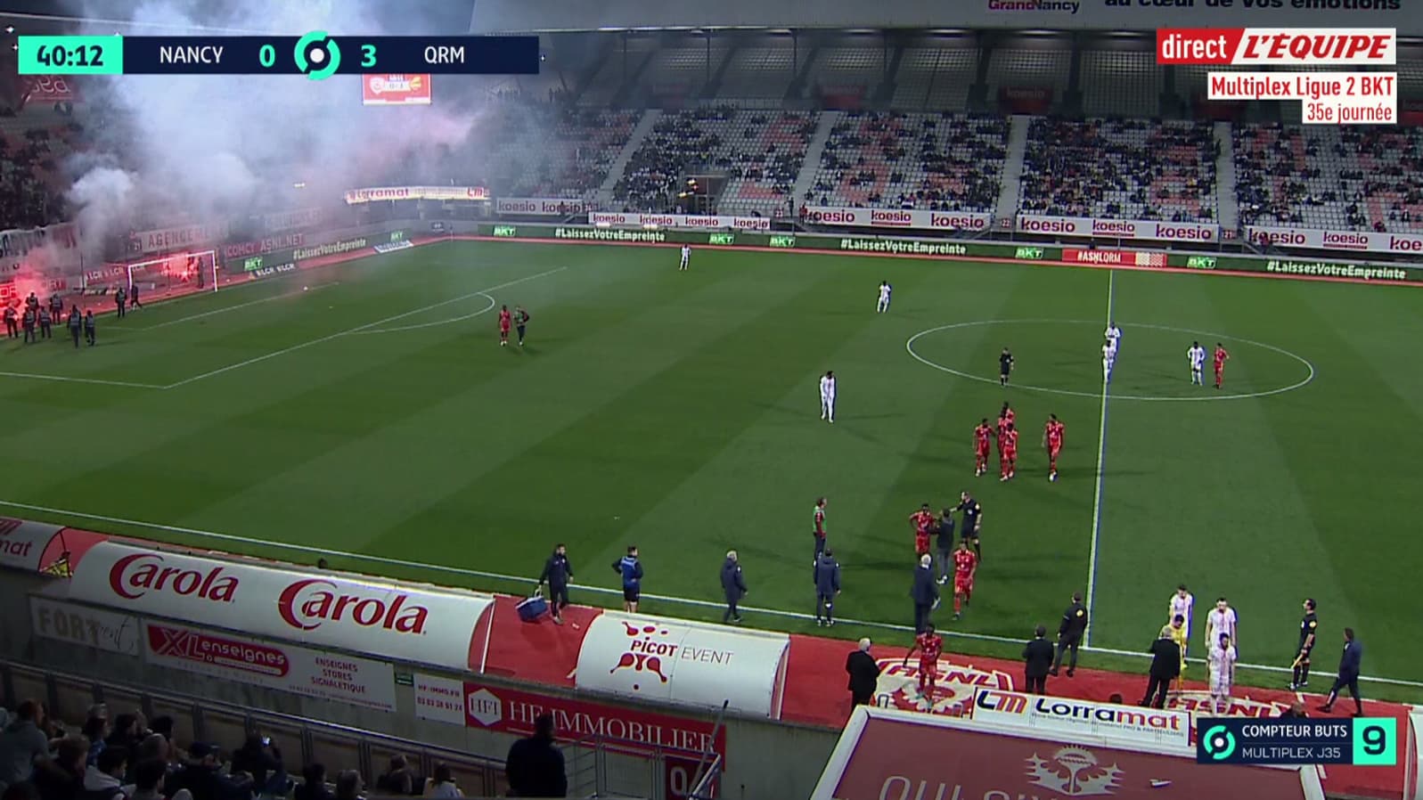 La colère des fans de l'ASNL La colère des fans de l'ASNL