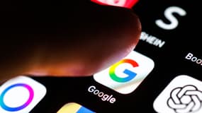 L'application Google sur un smartphone.