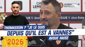 Lens : Thomasson ? "Je le suis depuis qu'il était à Vannes en National" avoue Haise