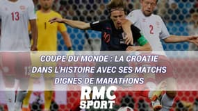 Coupe du monde : La Croatie dans l'histoire avec ses matchs dignes de marathons