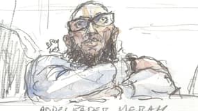 Abdelkader Merah à son procès en appel.