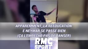 Apparemment, la rééducation de Neymar se passe bien (ça l'empêche pas de danser)