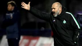 L'entraîneur de Saint-Etienne Pascal Dupraz en Coupe de France face à Bergerac, le 30 janvier 2022 à Périgueux