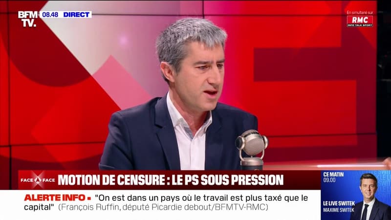 François Ruffin refuse l'idée d'un gouvernement technique qui peut produire une montée de l'extrême droite