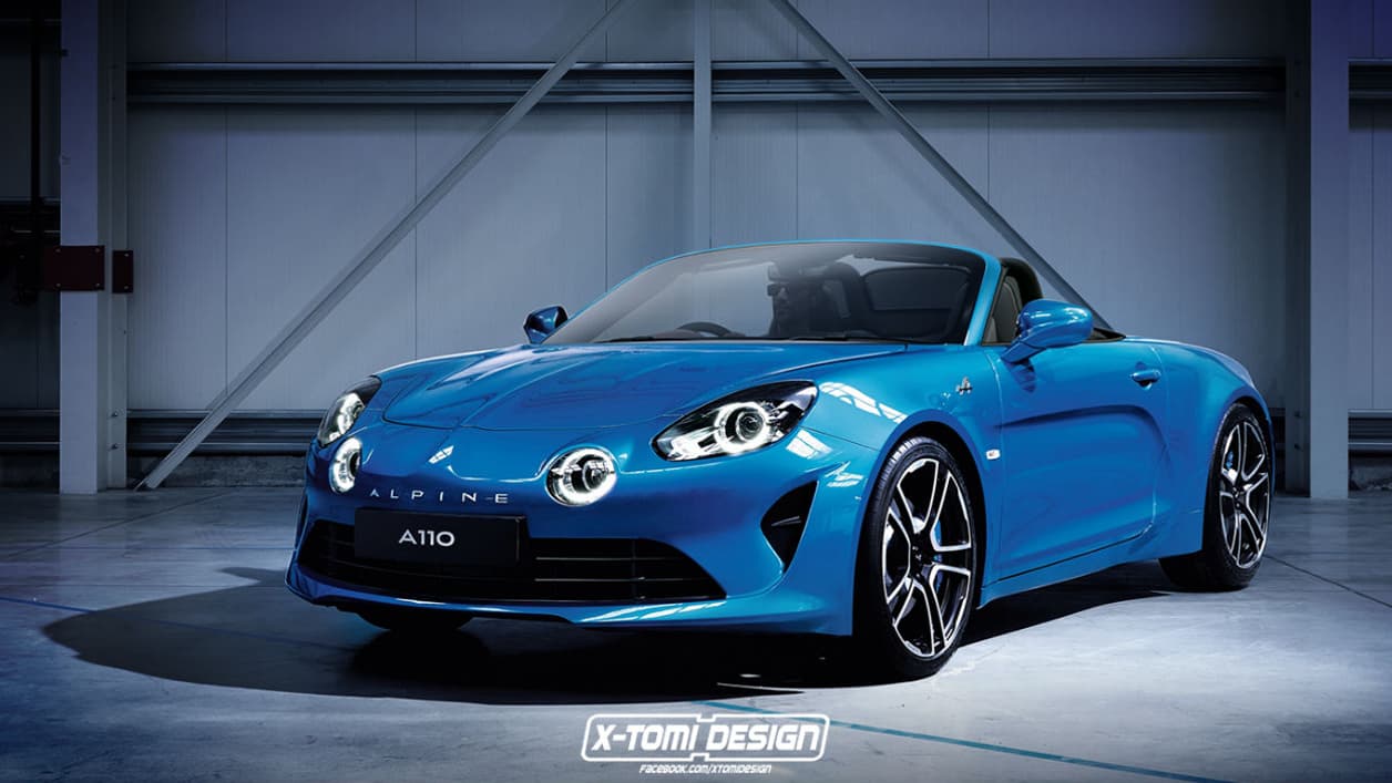 Plutôt séduisante cette Alpine A110 en version cabriolet. Plutôt séduisante cette Alpine A110 en version cabriolet.