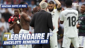 Benzema quitte le Real : "Légendaire et inoubliable" encense Ancelotti 