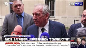 Colère des taxis: le Premier ministre François Bayrou salue une réunion "constructive"