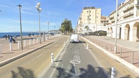 Le quai des Etats-Unis à Nice (Alpes-Maritimes). 