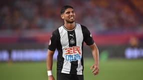 Achraf Lazaar lors de Newcastle-Wolverhampton, à Nankin (Chine) le 17 juillet 2019