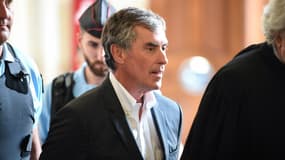 Jérôme Cahuzac à la sortie de son procès en appel, en mai 2018