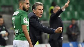 Ryad Boudebouz et Claude Puel