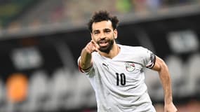 Mohamed Salah avec l'Egypte lors de la CAN, le 26  janvier 2022