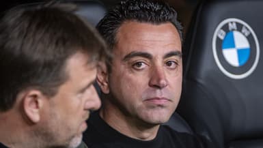 Xavi lors de Real-Barça (3-2, Liga), le 21 avril 2024
