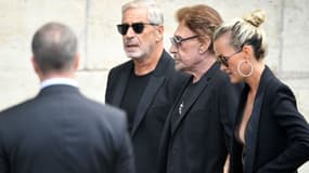 Jean-Claude Darmon avec Johnny et Laeticia Hallyday à Paris en 2017