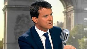 Manuel Valls, ministre de l'Intérieur invité sur RMC et BFMTV.