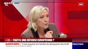 Pour Marine Le Pen, Emmanuel Macron fait preuve de "légèreté" sur la guerre en Ukraine
