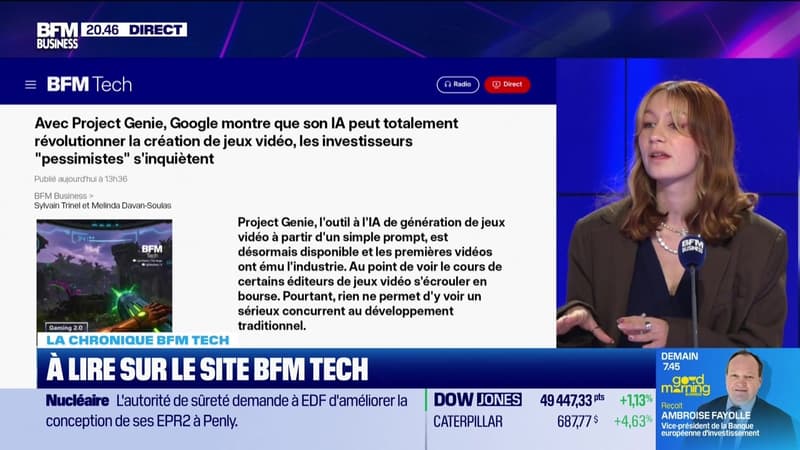 À lire sur le site Tech&Co : Avec Project Genie, Google montre que son IA peut totalement révolutionner la création de jeux vidéo, les investisseurs "pessimistes" s'inquiètent, par Salomé Ferraris - 02/02