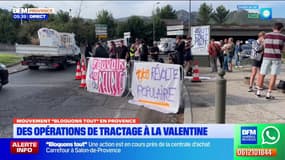 La Valentine : pas de blocage mais des opérations de tractages et des ralentissements. 