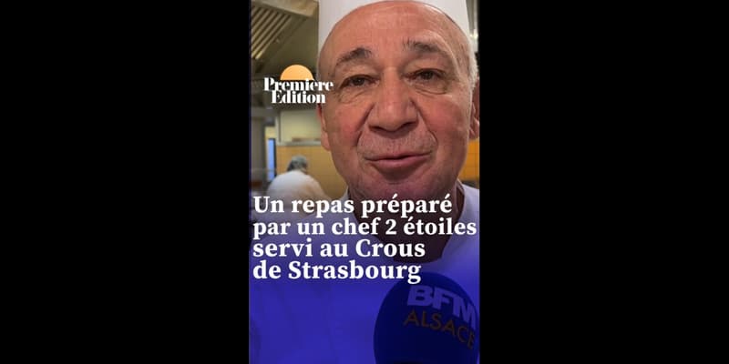 "C'était exceptionnel": un repas préparé par un chef 2 étoiles servi au Crous de Strasbourg