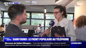 Nouveau Front populaire: des bénévoles appellent des électeurs pour les inciter à aller voter aux législatives 