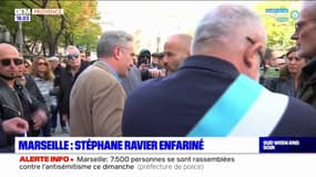 Marseille: 7.500 personnes rassemblées contre l'antisémitisme, Stéphane Ravier enfariné