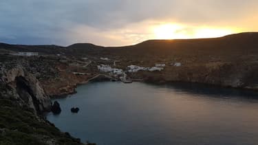 Une crique en Grèce (PHOTO D'ILLUSTRATION).