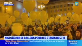 Nice: lâcher de ballons pour les otages de l'attaque du 7-Octobre au 500e jour de captivité
