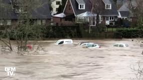 Les images de plusieurs villes sous les eaux au Royaume-Uni après le passage de la tempête Dennis