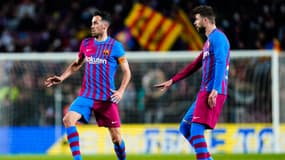 Sergio Busquets et Gerard Piqué