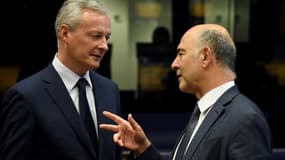 Le ministre français de l'Économie Bruno Le Maire et le commissaire européen aux Affaires économiques Pierre Moscovici divergent sur le niveau que devrait atteindre la croissance du PIB de la France en 2019.