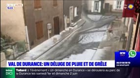 Un déluge de pluie et de grêle s'est abattu dans le val de Durance