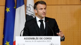 Emmanuel Macron en Corse