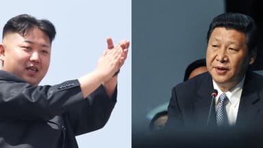 Kim Jong-un, dirigeant de la Corée du Nord, et son homologue chinois Xi Jinping
