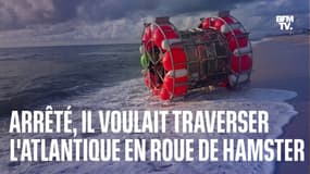 États-Unis: un homme arrêté après avoir tenté de traverser l'Atlantique dans une roue de hamster géante 