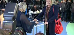 Régionales: Marine Le Pen a voté à Hénin-Beaumont