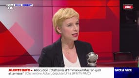 Clémentine Autain (LFI): "J'attends d'Emmanuel Macron qu'il atterrisse"