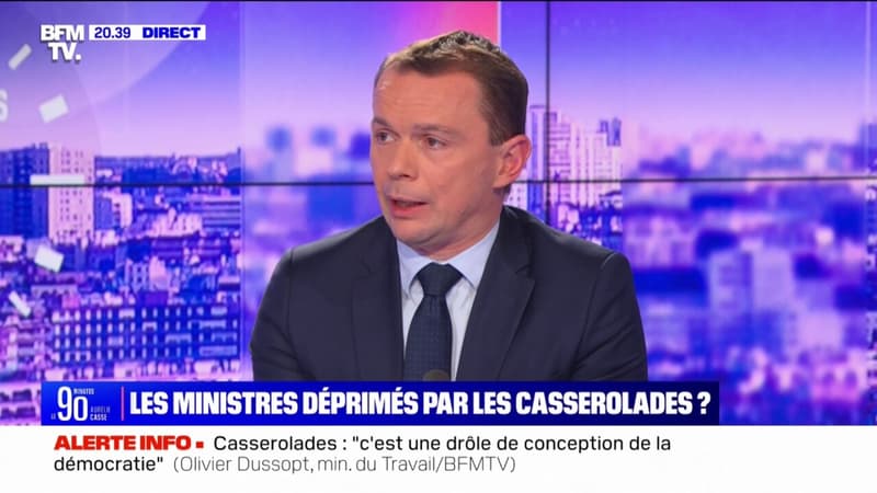 Olivier Dussopt (ministre du Travail): "J'ai entendu beaucoup d'organisations syndicales dire que, d'ici à quelques semaines, elles souhaitaient la reprise du dialogue"