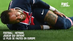 Football : Neymar, joueur qui obtient le plus de fautes en Europe