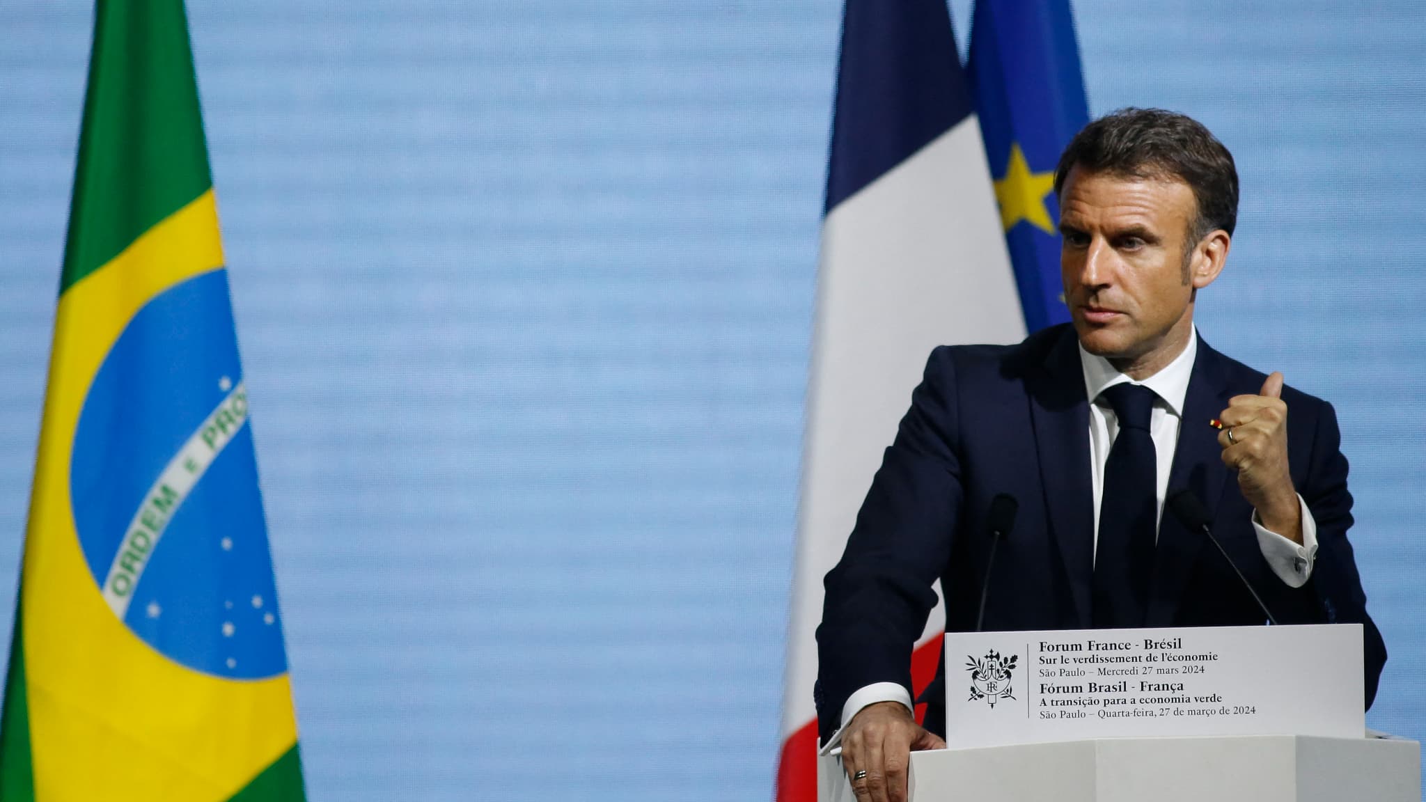 Emmanuel Macron não se desespera em vender Rafale no Brasil