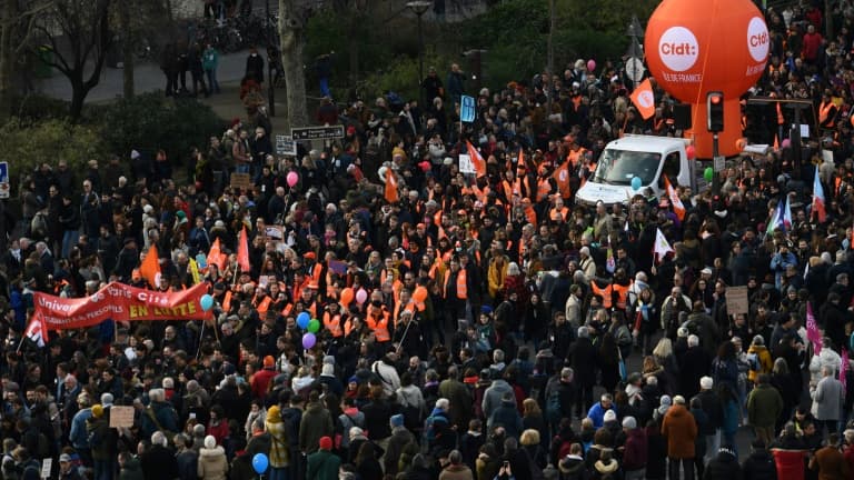 Manifestation contre la réforme des retraites, le 11 février 2023 à Paris