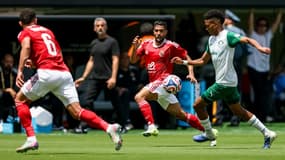 Coupe du monde des clubs 2025 - Palmeiras-Al Ahly, le 19 juin 2025 - Estevao face à Yahya Attiyat Allah