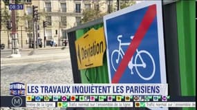 Pas toujours facile de circuler à vélo pendant les travaux à Paris