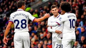 Christian Pulisic avec le ballon lors du match Burnley-Chelsea, le 26 octobre 2019