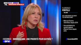 Immigration: "Je suis pour la politique du quota", affirme Florence Portelli (LR)