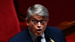 Le député Les Republicains Patrick Hetzel lors des questions au gouvernement à l'Assemblée natioale le 8 juillet 2020 à Paris