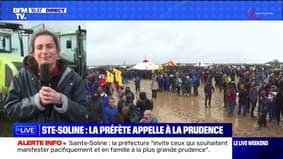 Sainte-Soline: "Nous ne faisons rien d'illégal" assure Marine Tondelier présente dans le rassemblement contre le projet de méga-bassines 