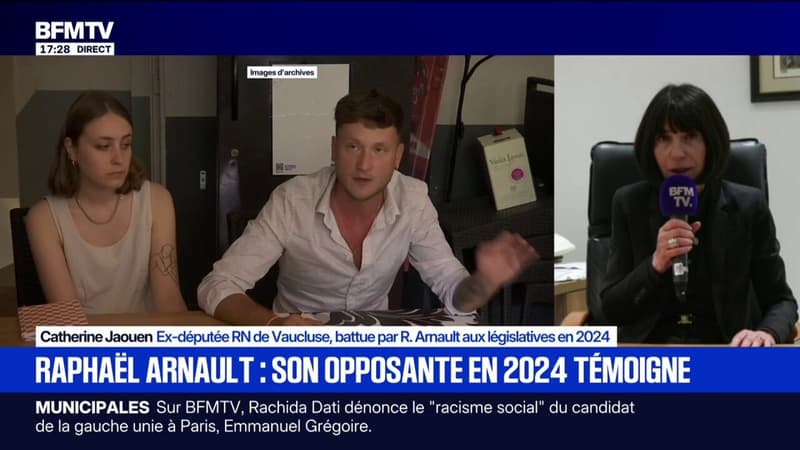 Catherine Jaouen (ex-députée RN, battue par Raphaël Arnault aux législatives en 2024) évoque une campagne "compliquée" et des "intimidations" de la part de la Jeune garde
