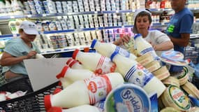 Les produits Lactalis sont très présents dans les supermarchés.