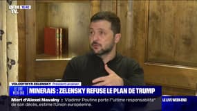 Minerais ukrainiens: Volodymyr Zelensky refuse le plan de Donald Trump