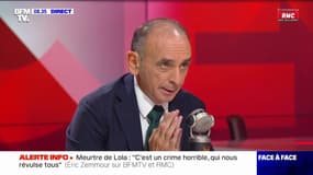 Meurtre de Lola: Éric Zemmour se justifie sur l'emploi du terme de "francocide"